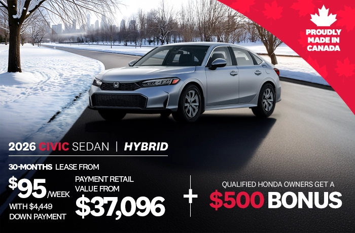 Bannière de Promotion Civic Sport Hybride 2026